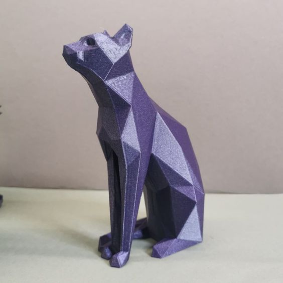 Low poly Gayer-Anderson Egyptian cat
